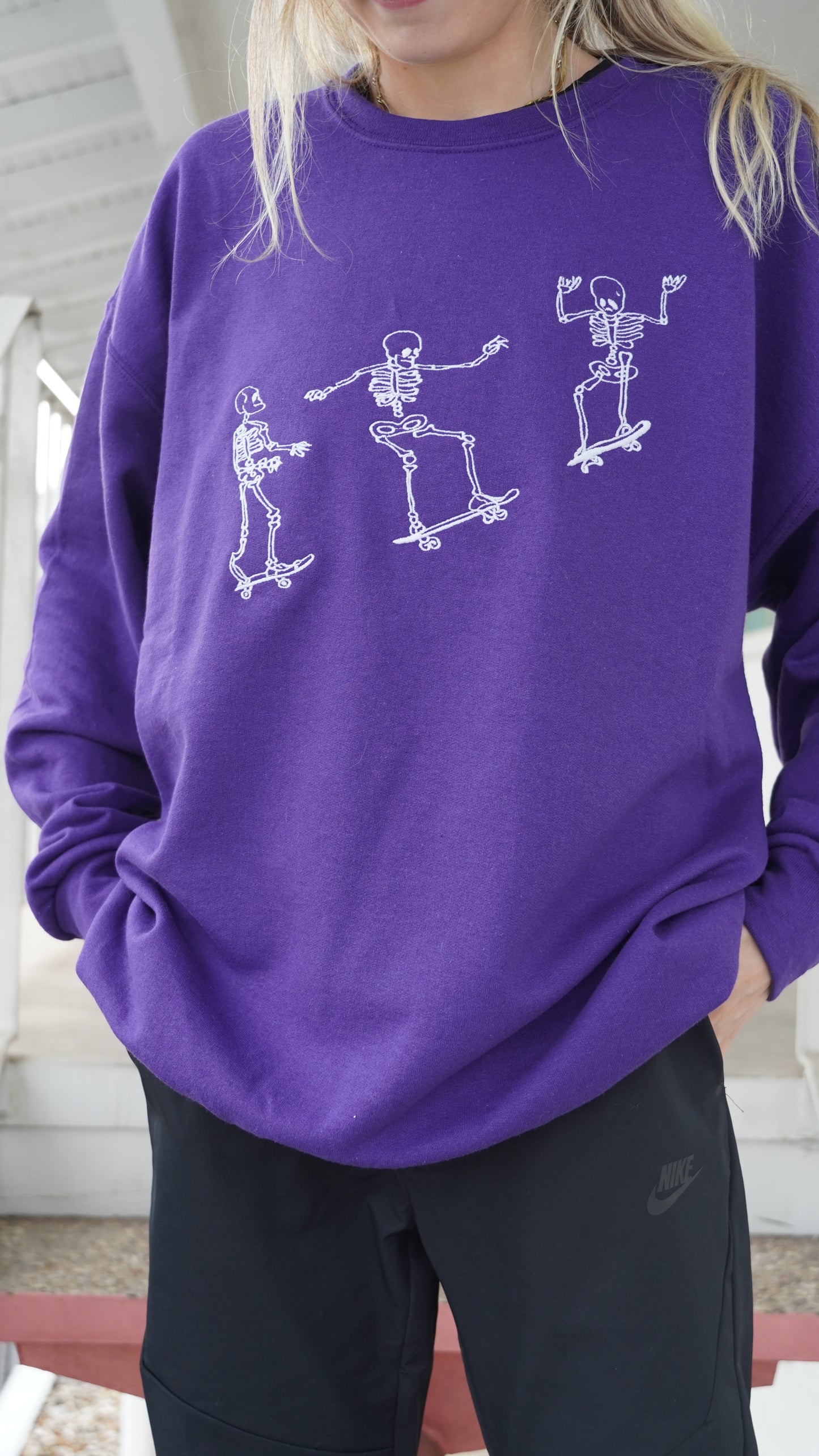 Glowing Skelly Skaters Crew