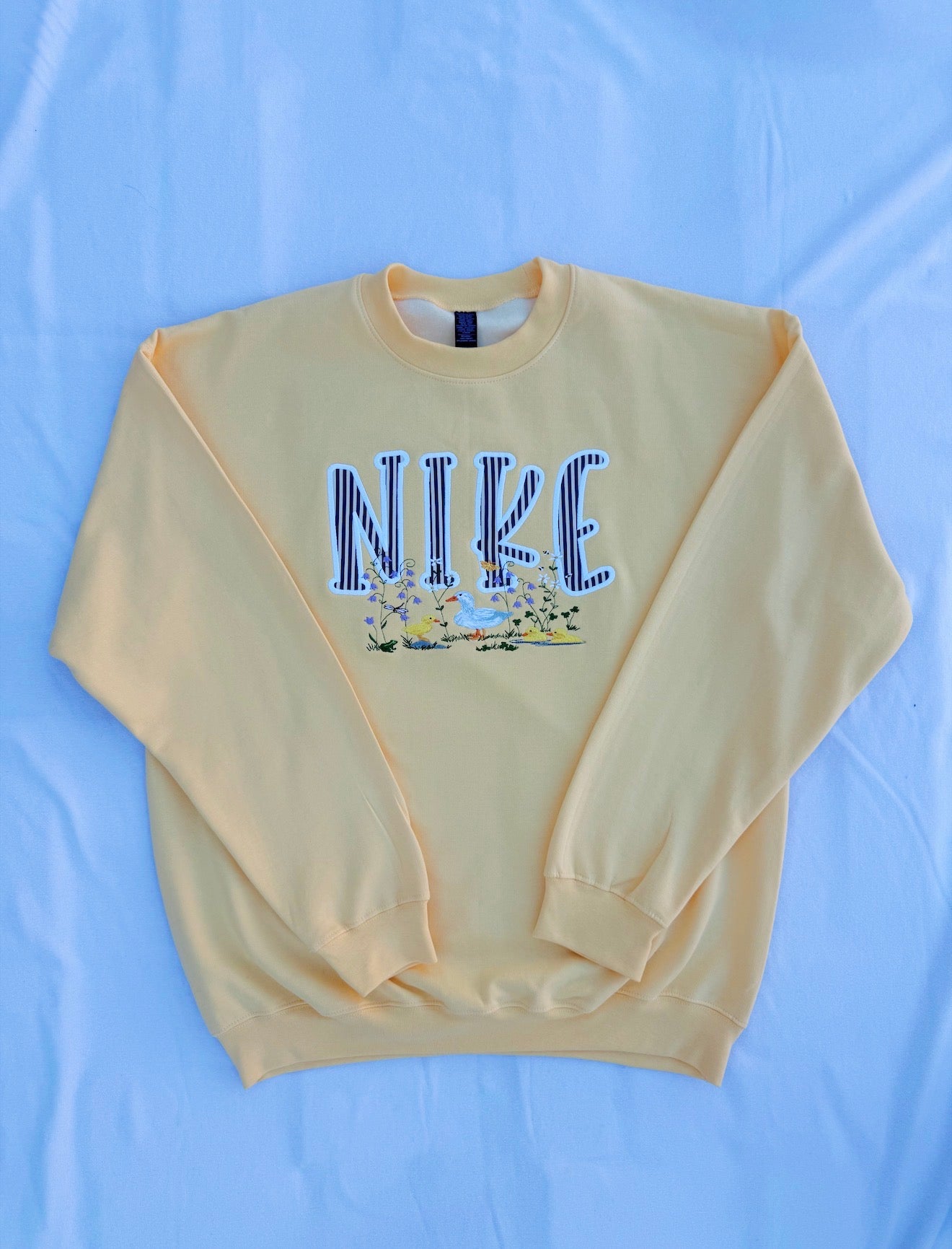 Spring Duckies Applique Crew