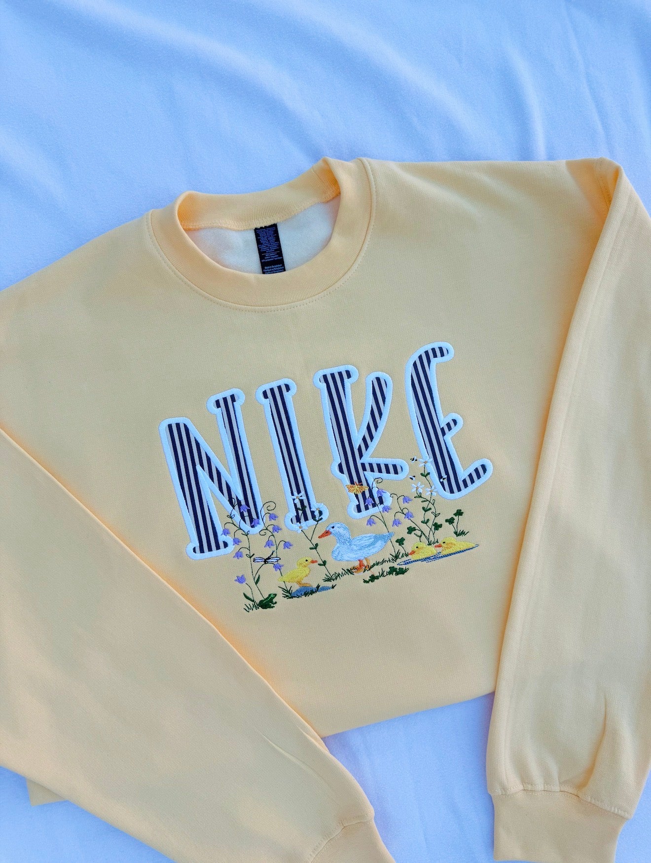 Spring Duckies Applique Crew