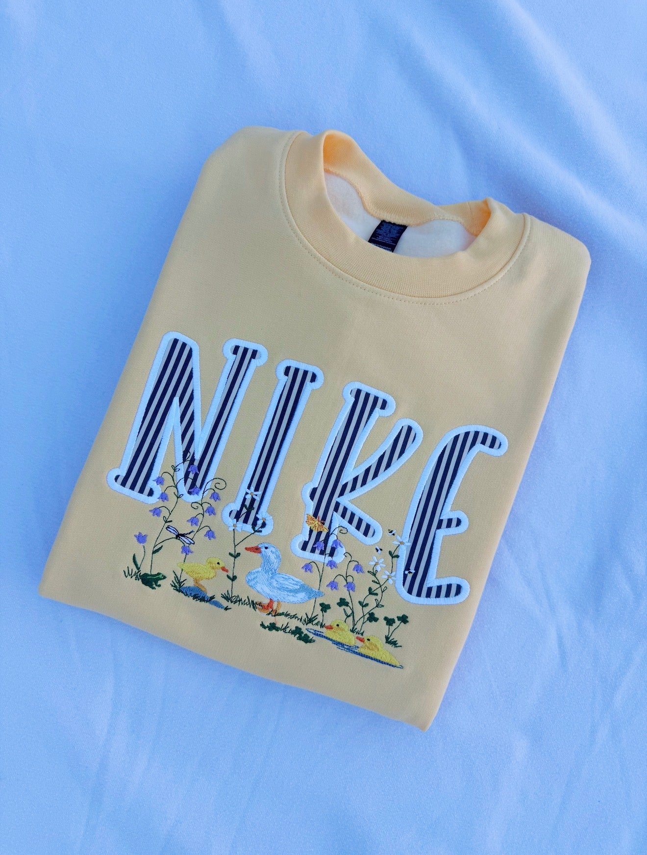 Spring Duckies Applique Crew