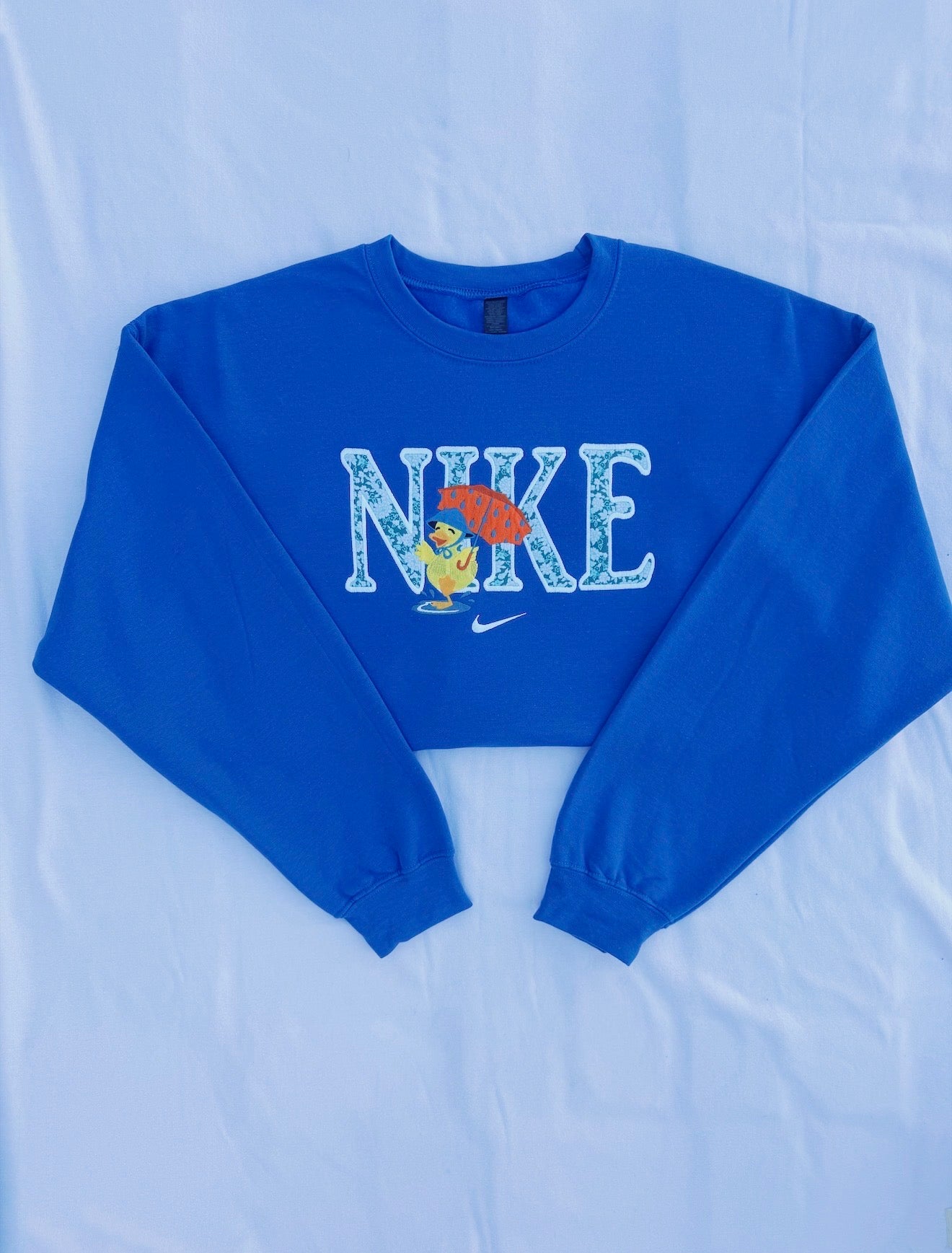 Rainy Duck Applique Crew