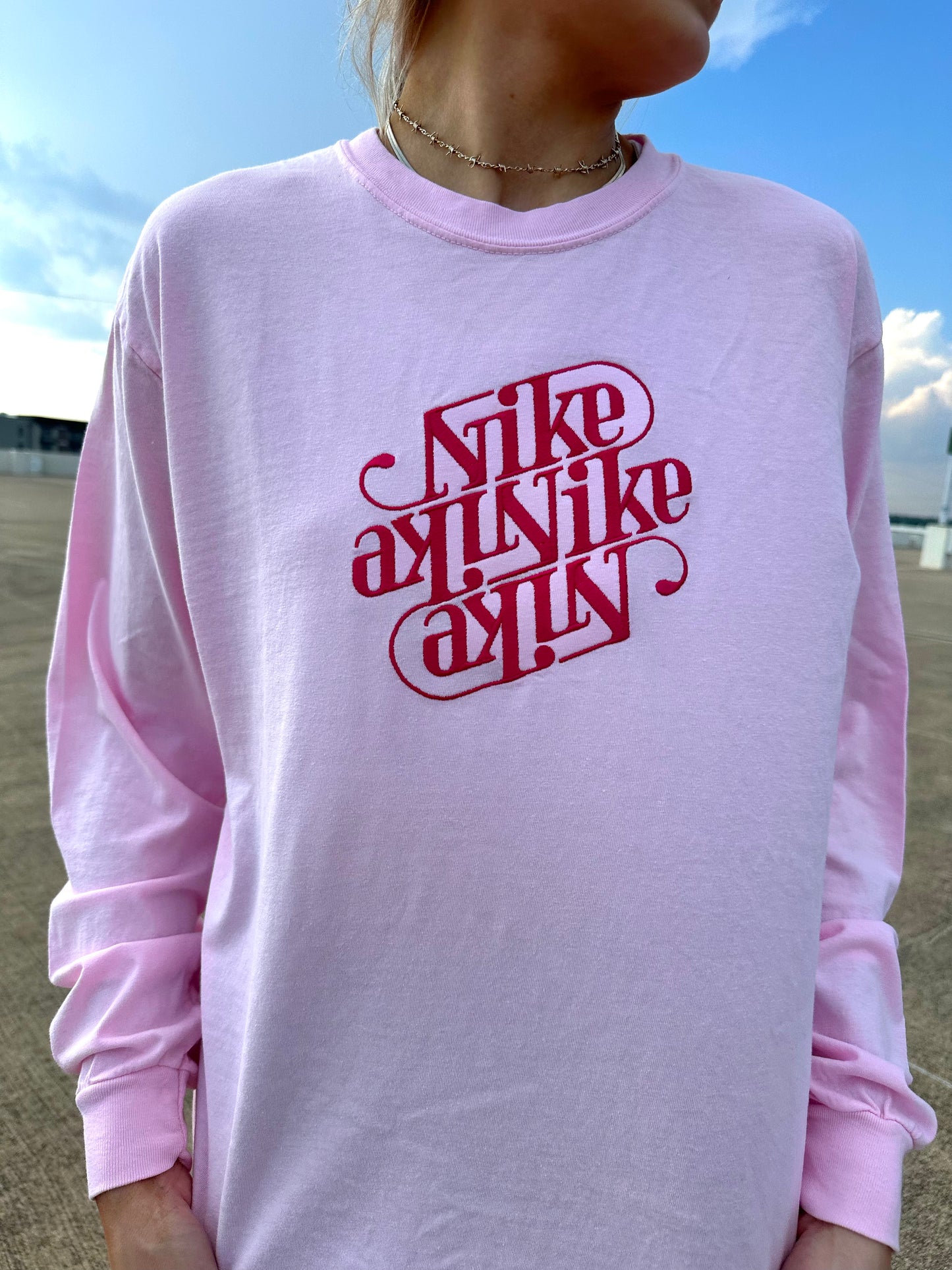 Cursive Swoosh Long Sleeve