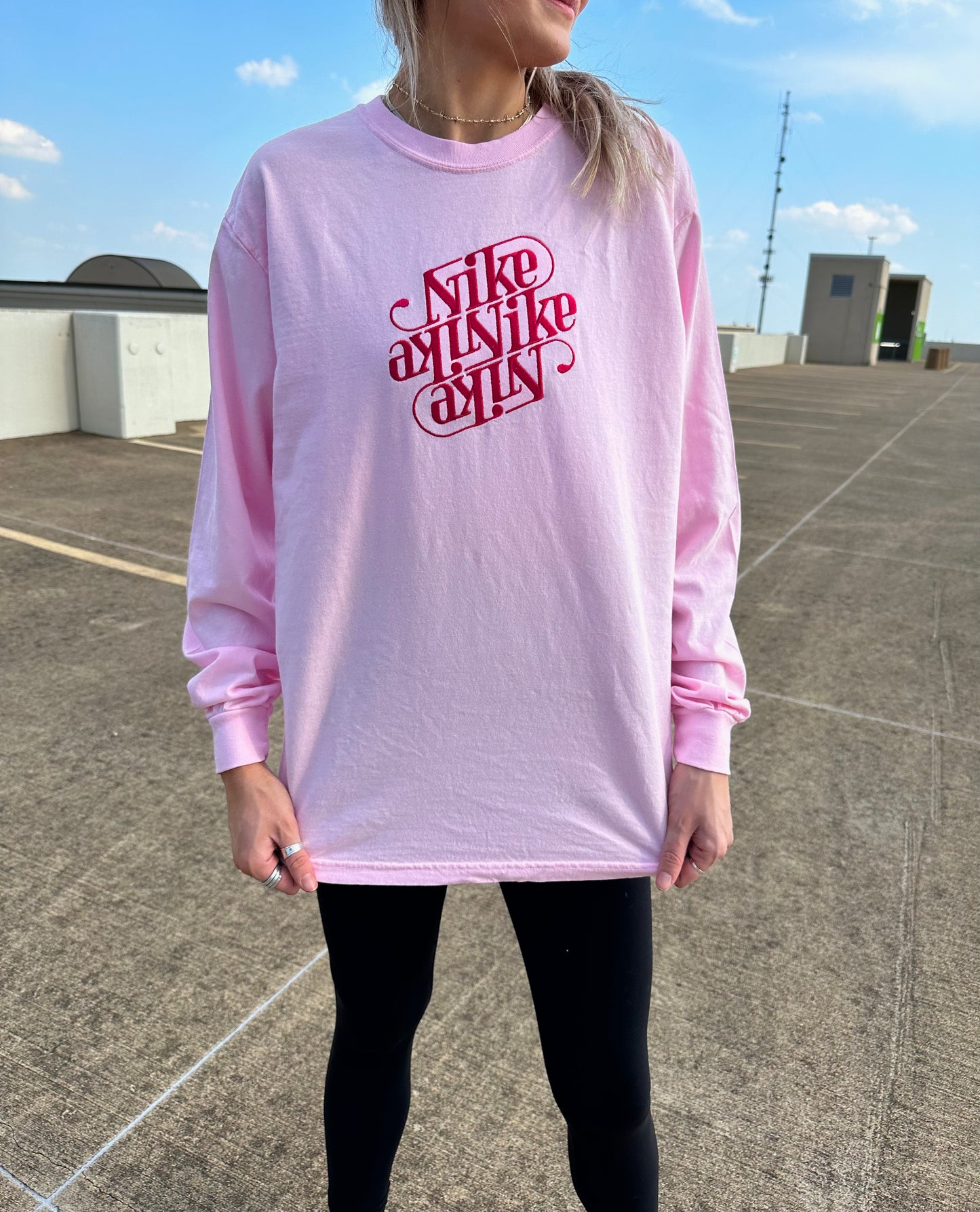 Cursive Swoosh Long Sleeve