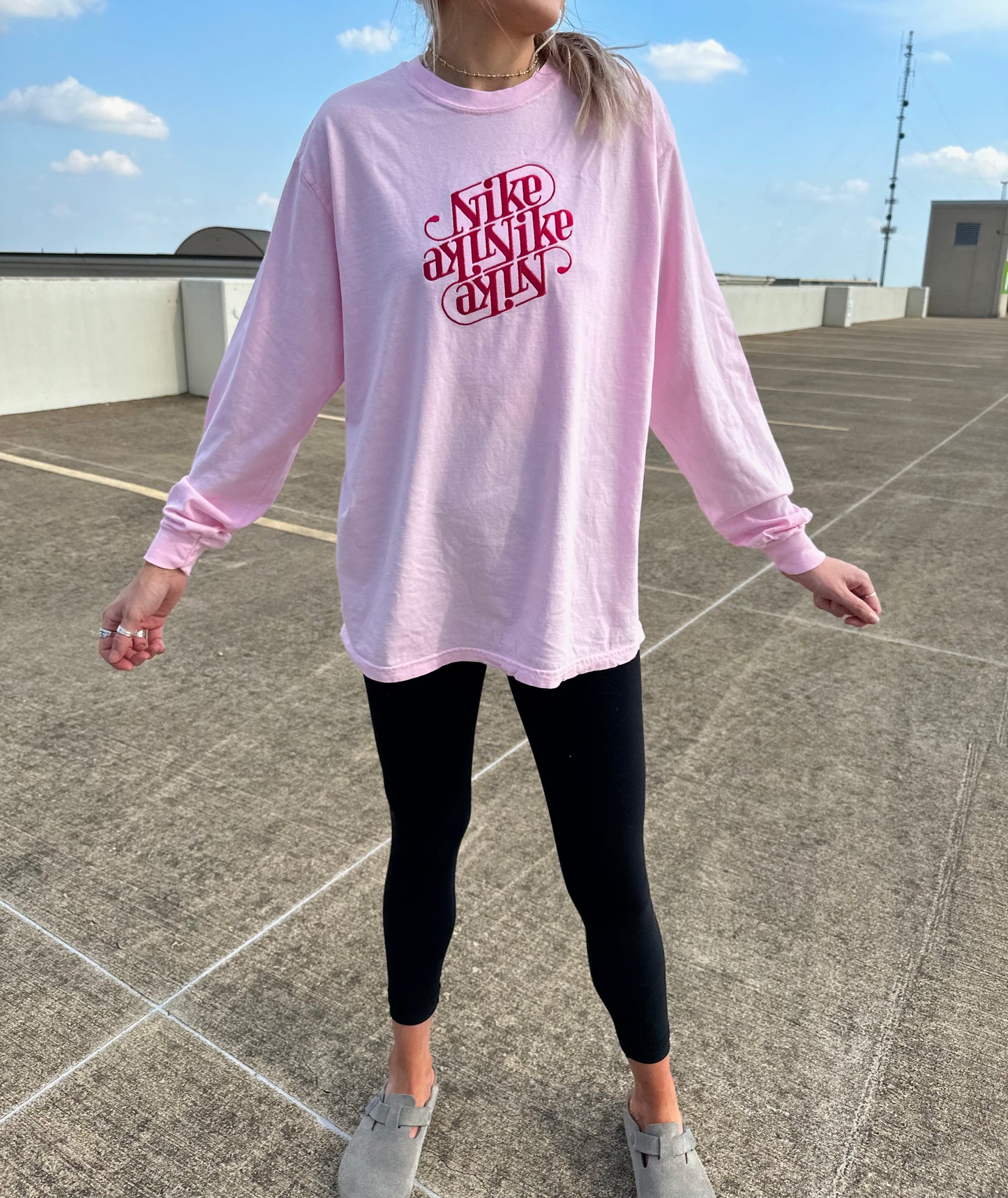 Cursive Swoosh Long Sleeve