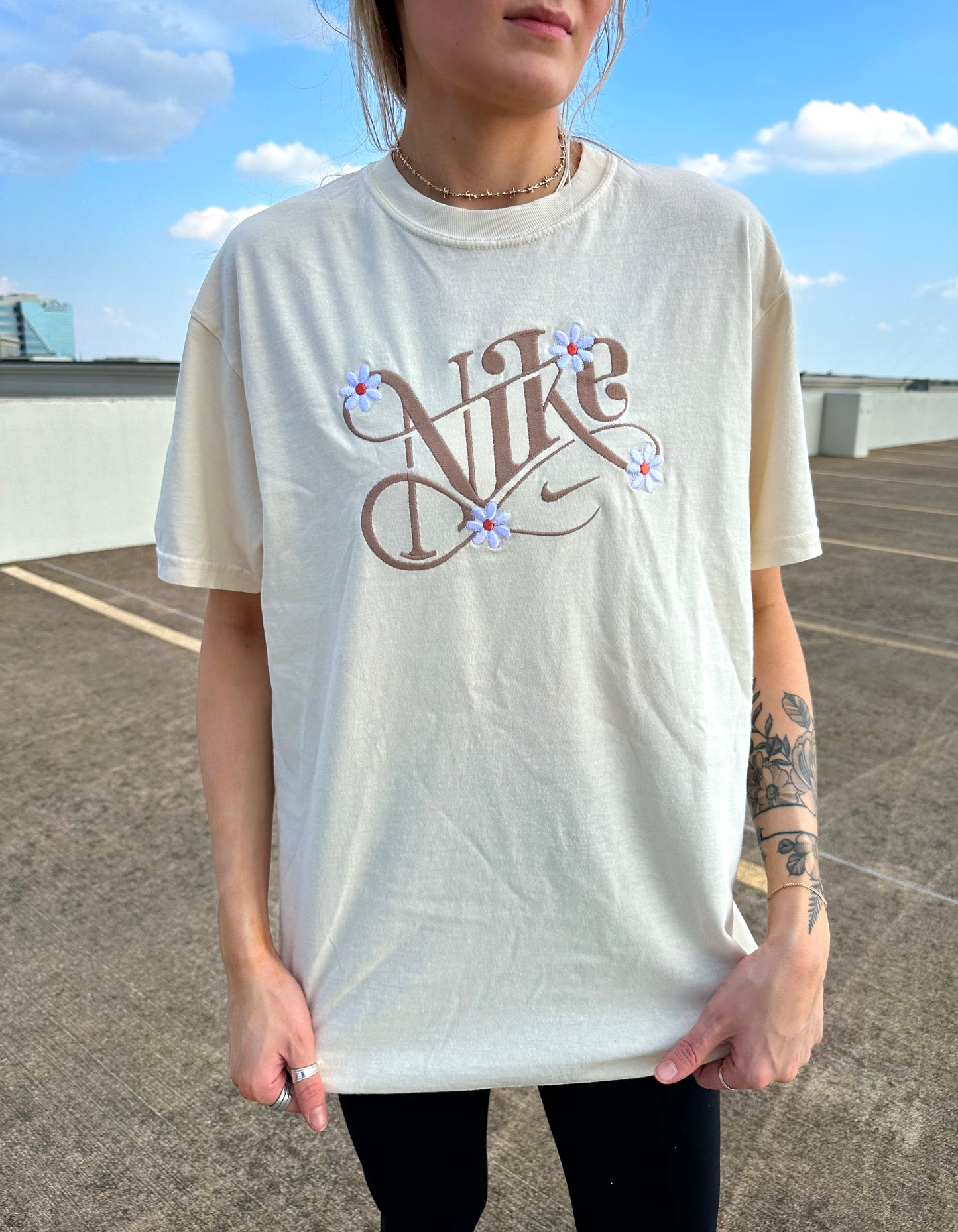 Cursive Flower Tee