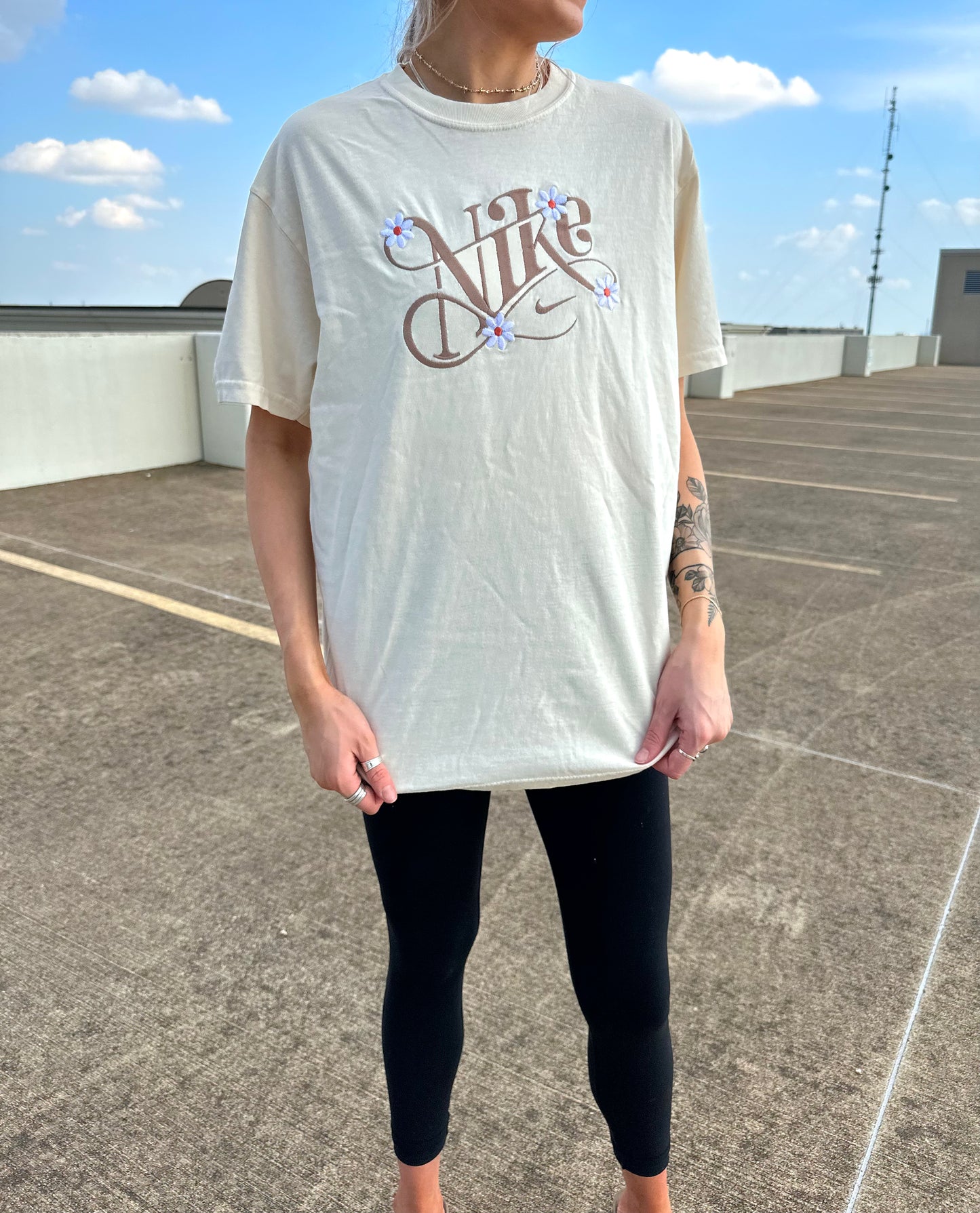 Cursive Flower Tee