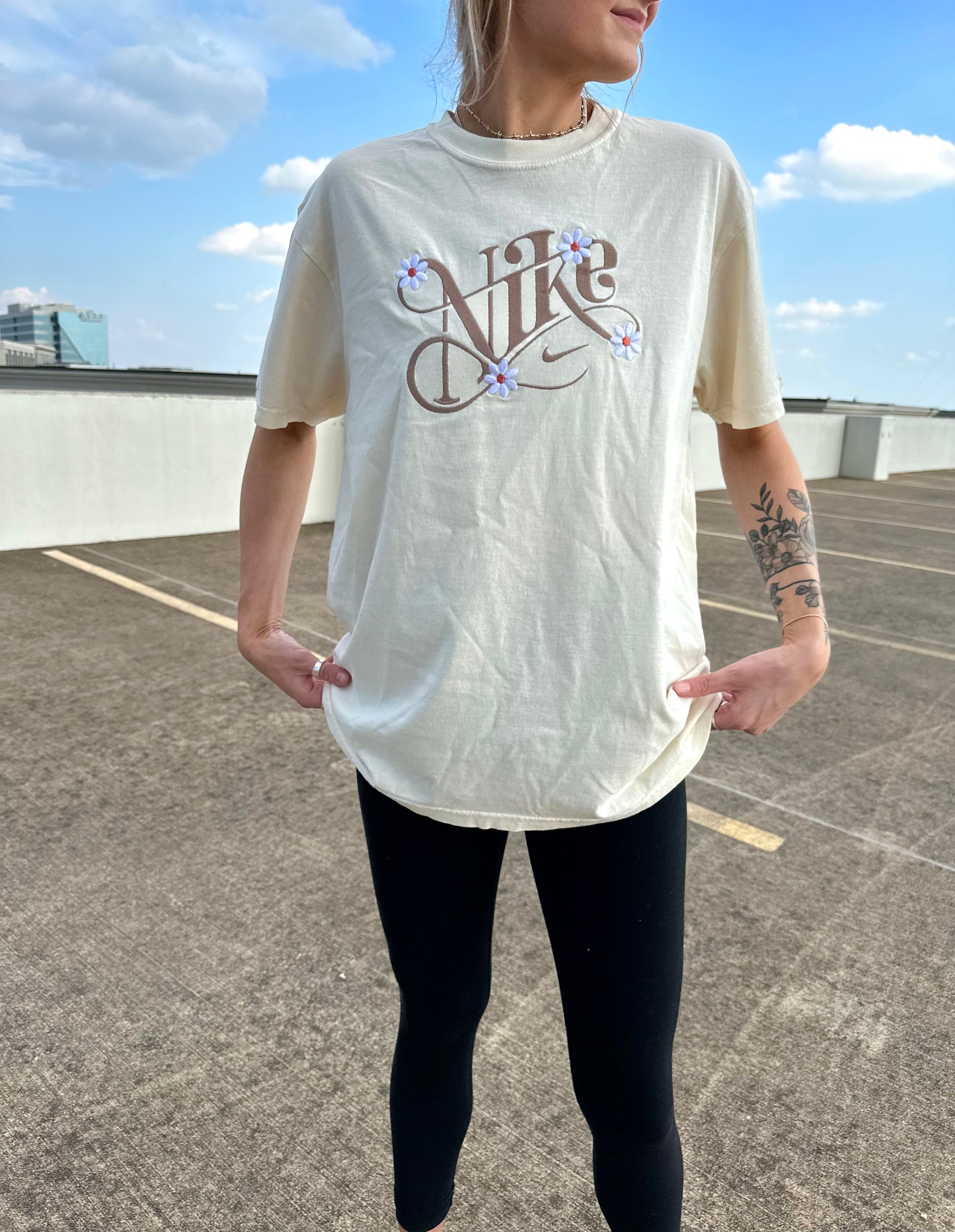 Cursive Flower Tee