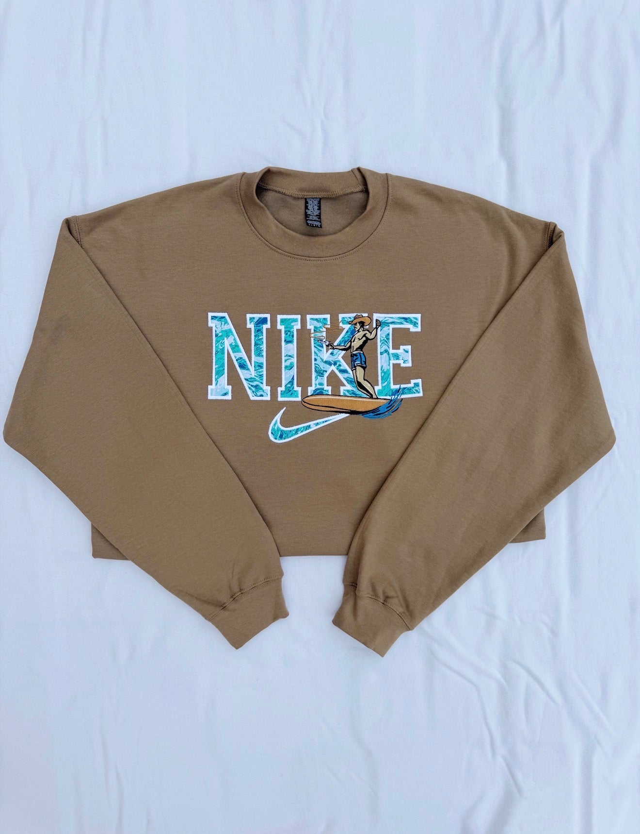 Surfin' Cowboy Applique Crew