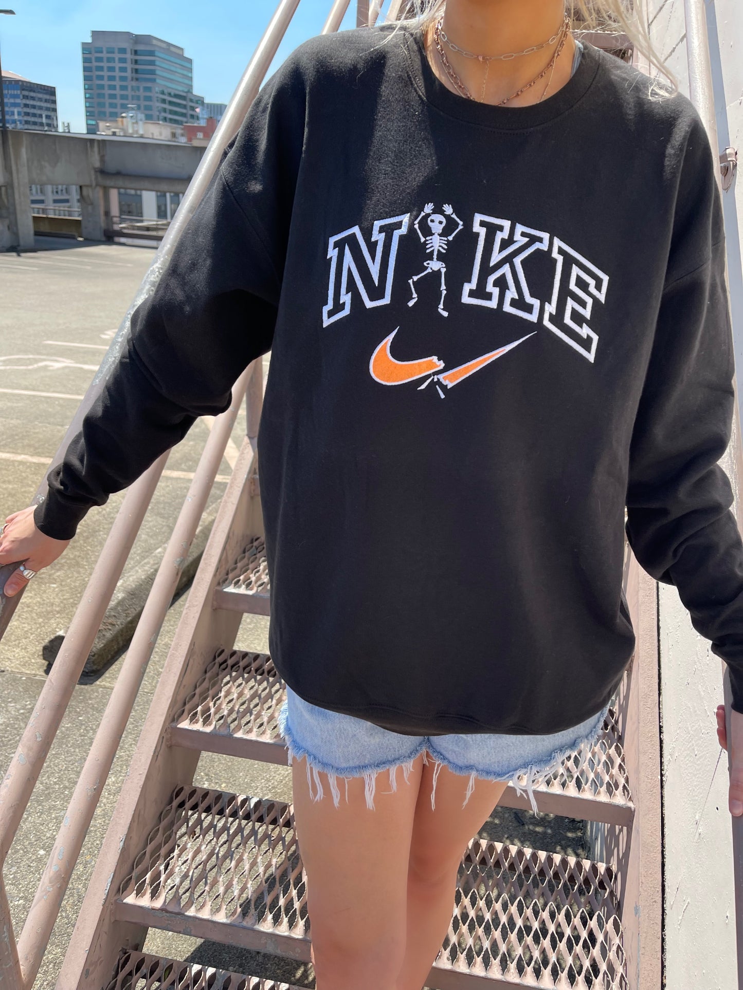 Broken Skelly Swoosh Crew