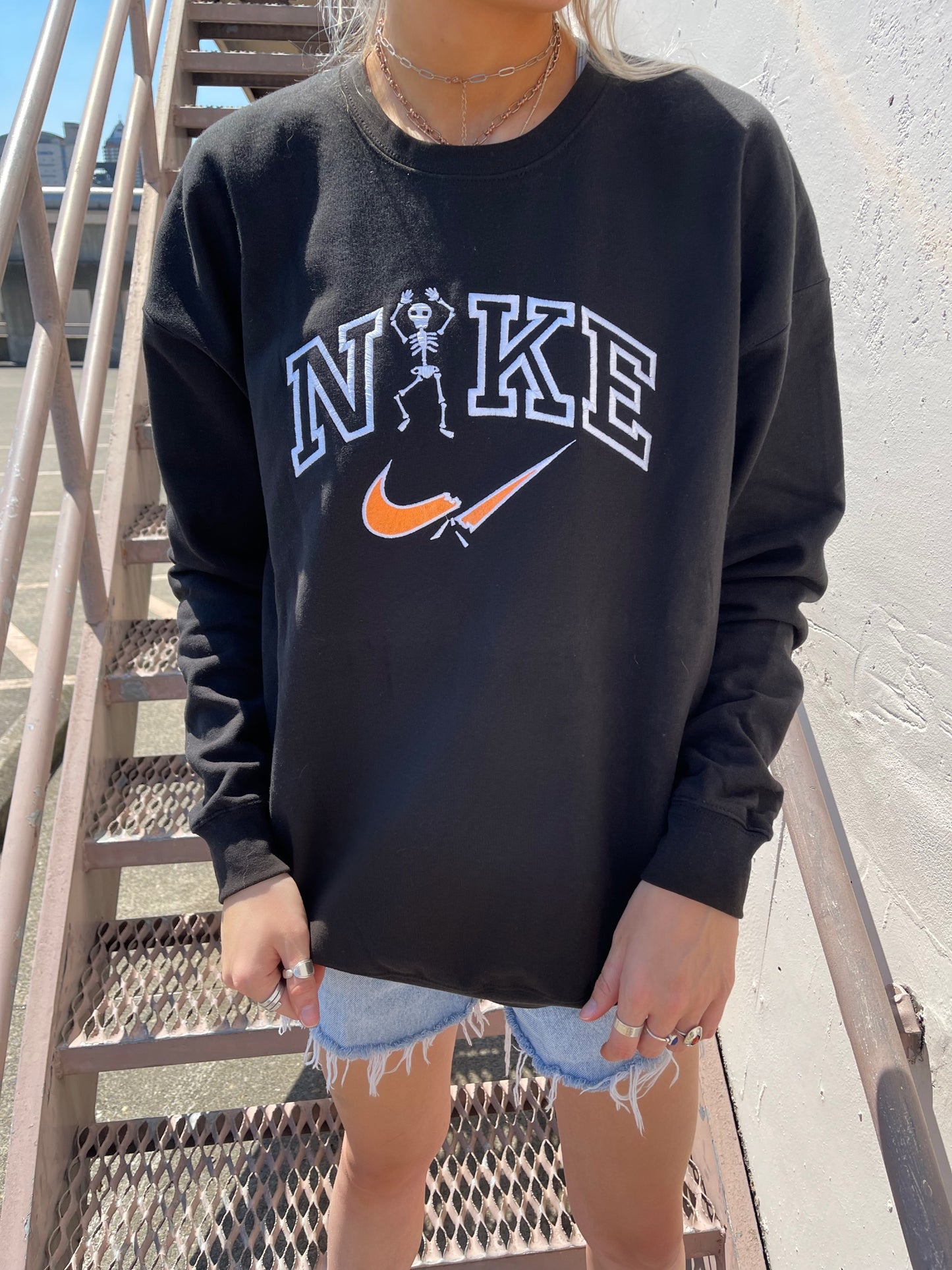 Broken Skelly Swoosh Crew