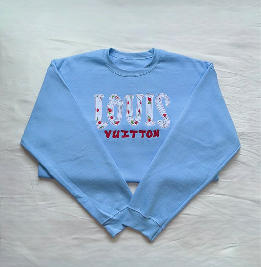 Cherry Applique Crew