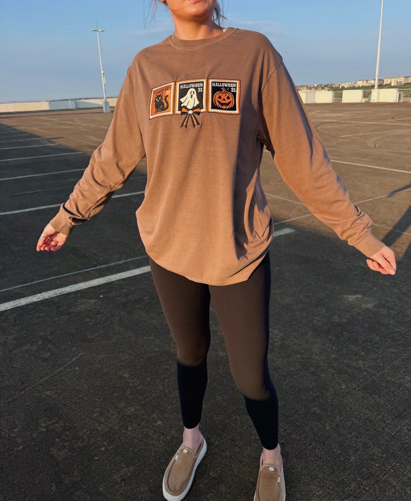 Halloween Stamps Long Sleeve Tee