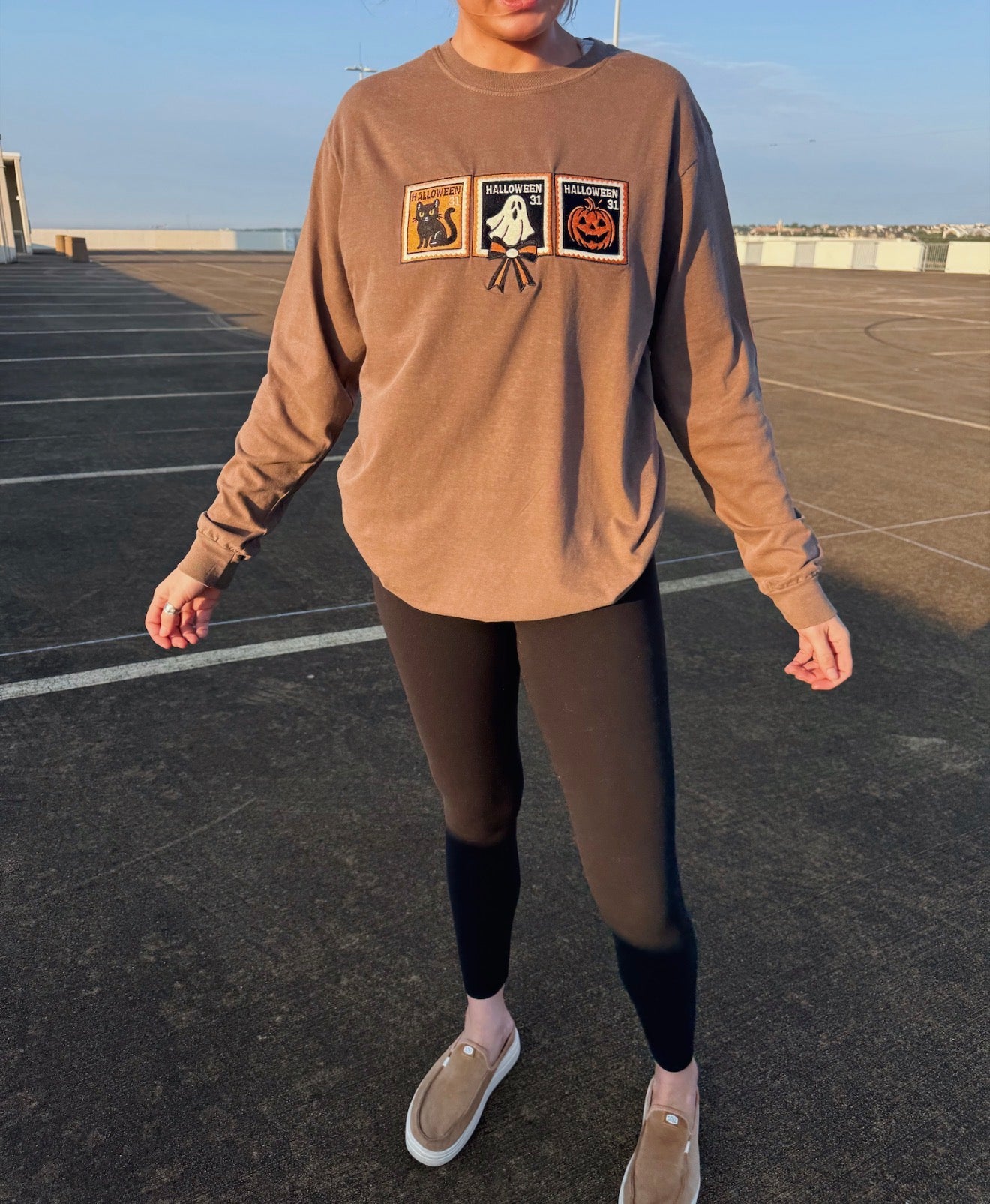 Halloween Stamps Long Sleeve Tee