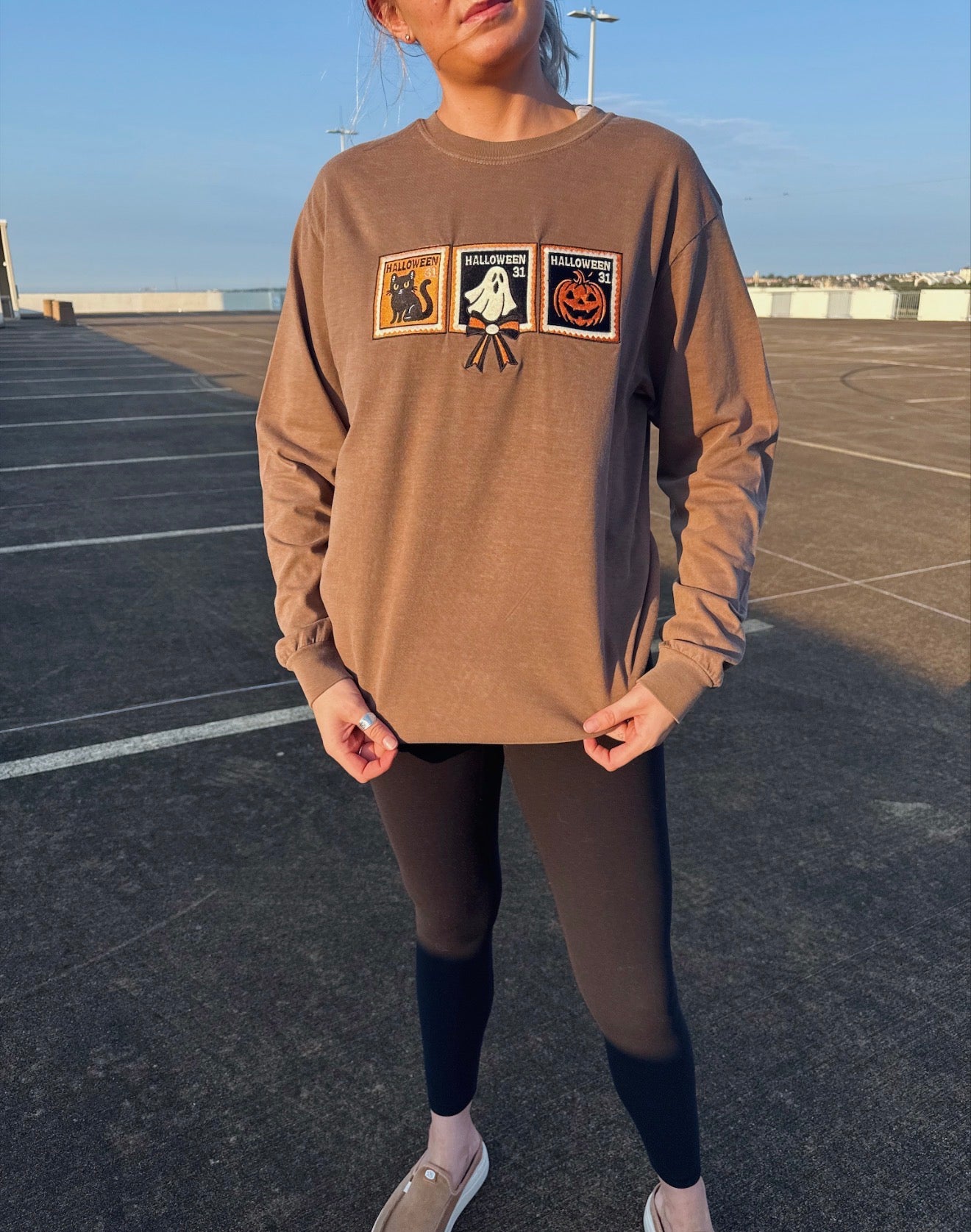 Halloween Stamps Long Sleeve Tee