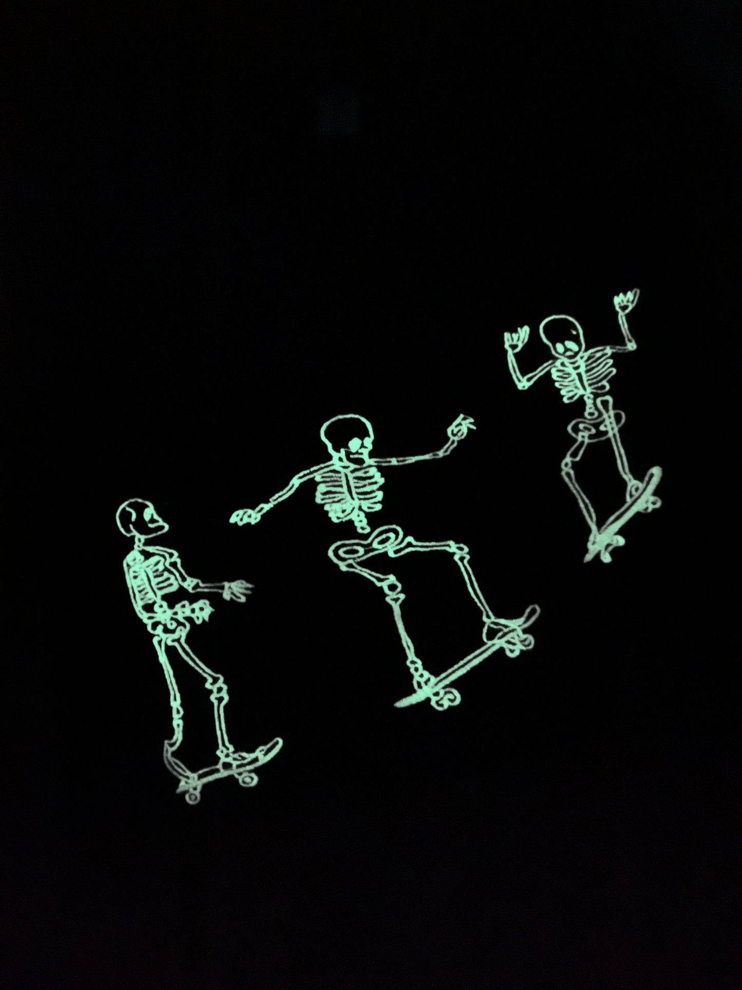 Glowing Skelly Skaters Crew