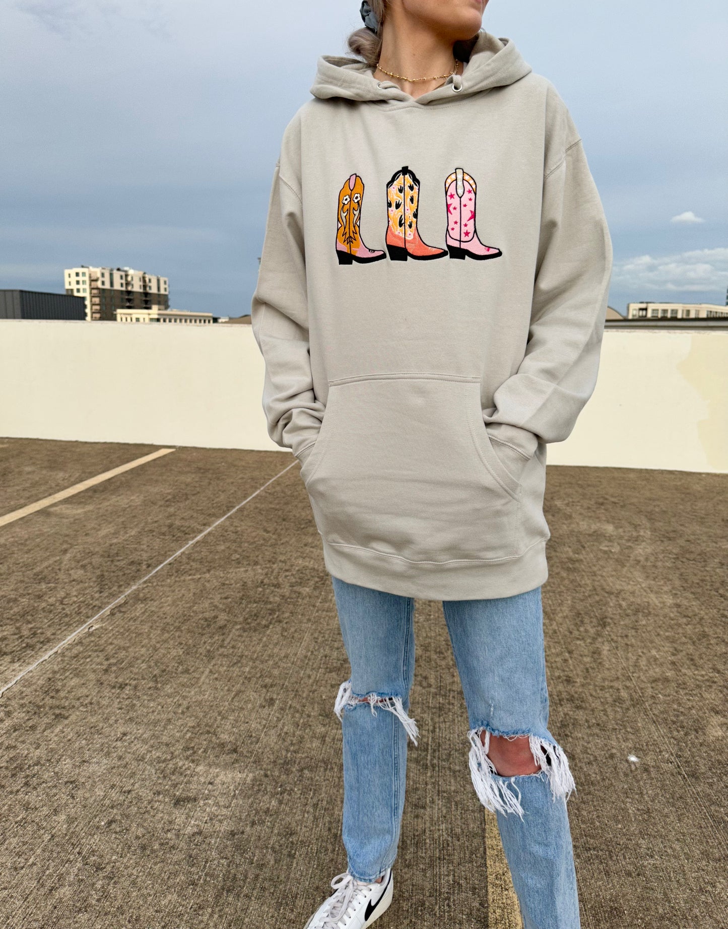 Cowboy Boot Hoodie