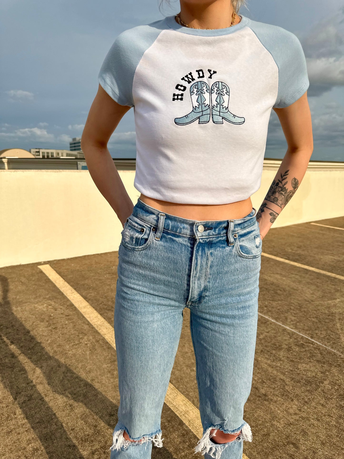 Howdy Boots Baby Tee