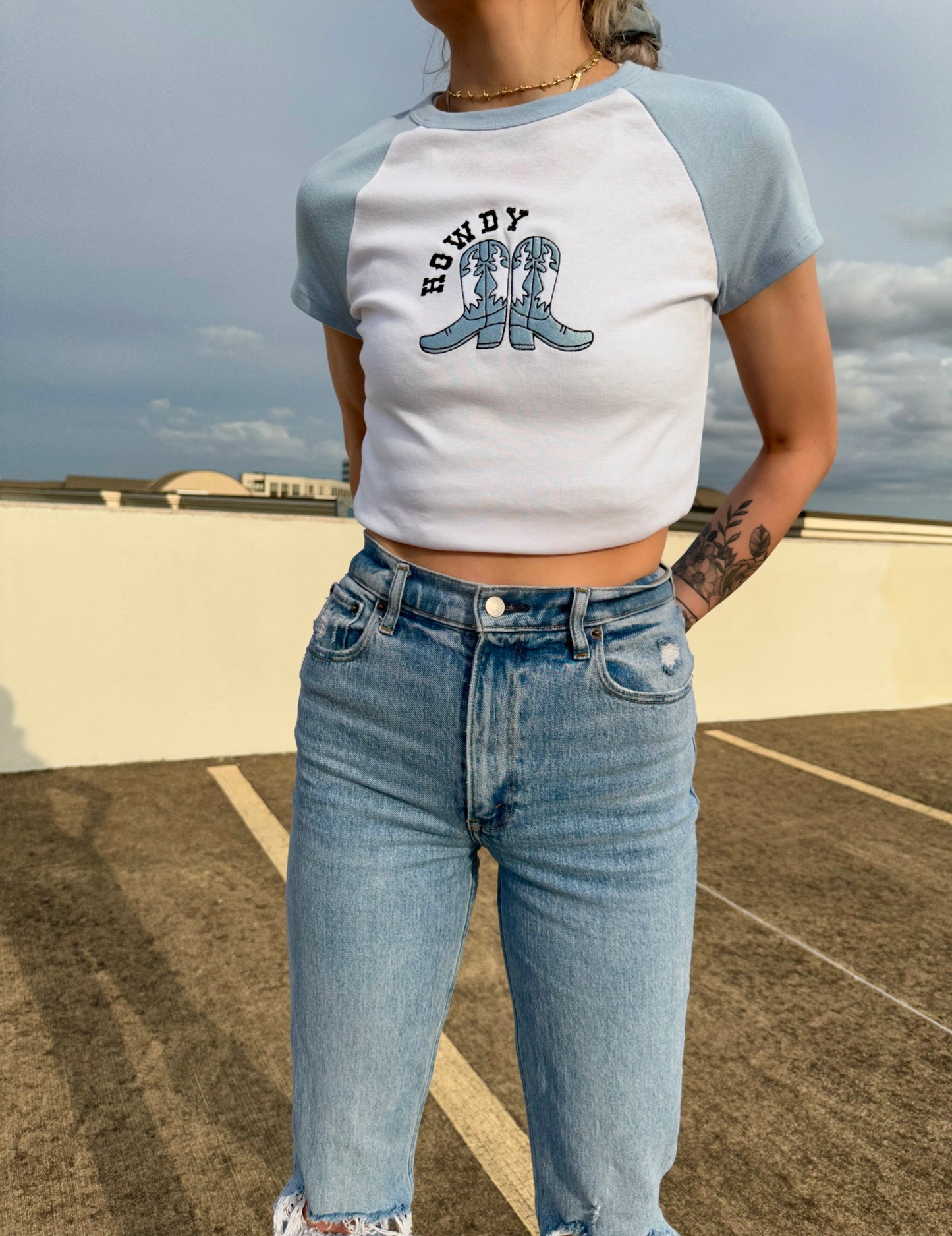 Howdy Boots Baby Tee
