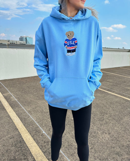 USA Bear Hoodie