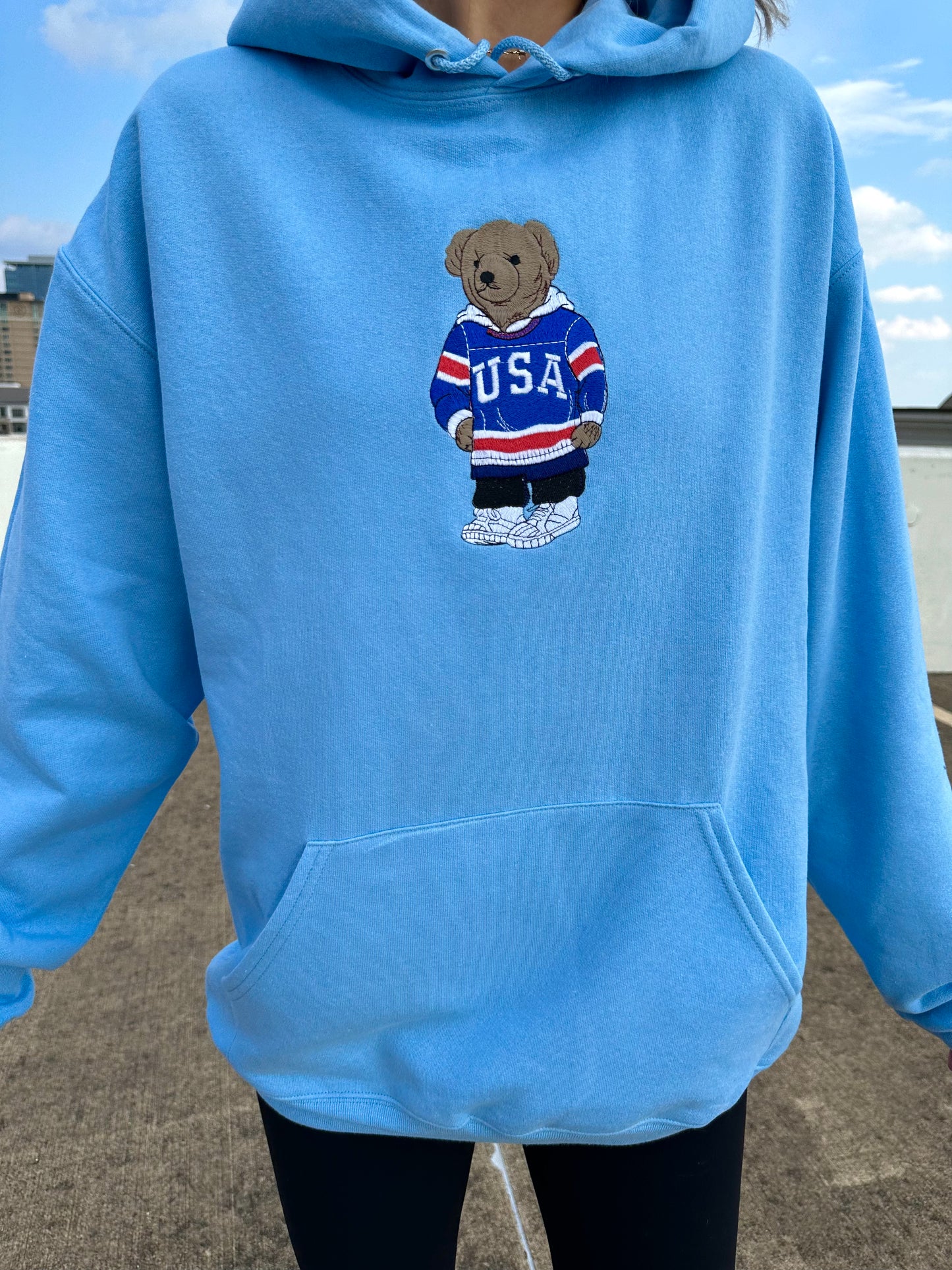 USA Bear Hoodie