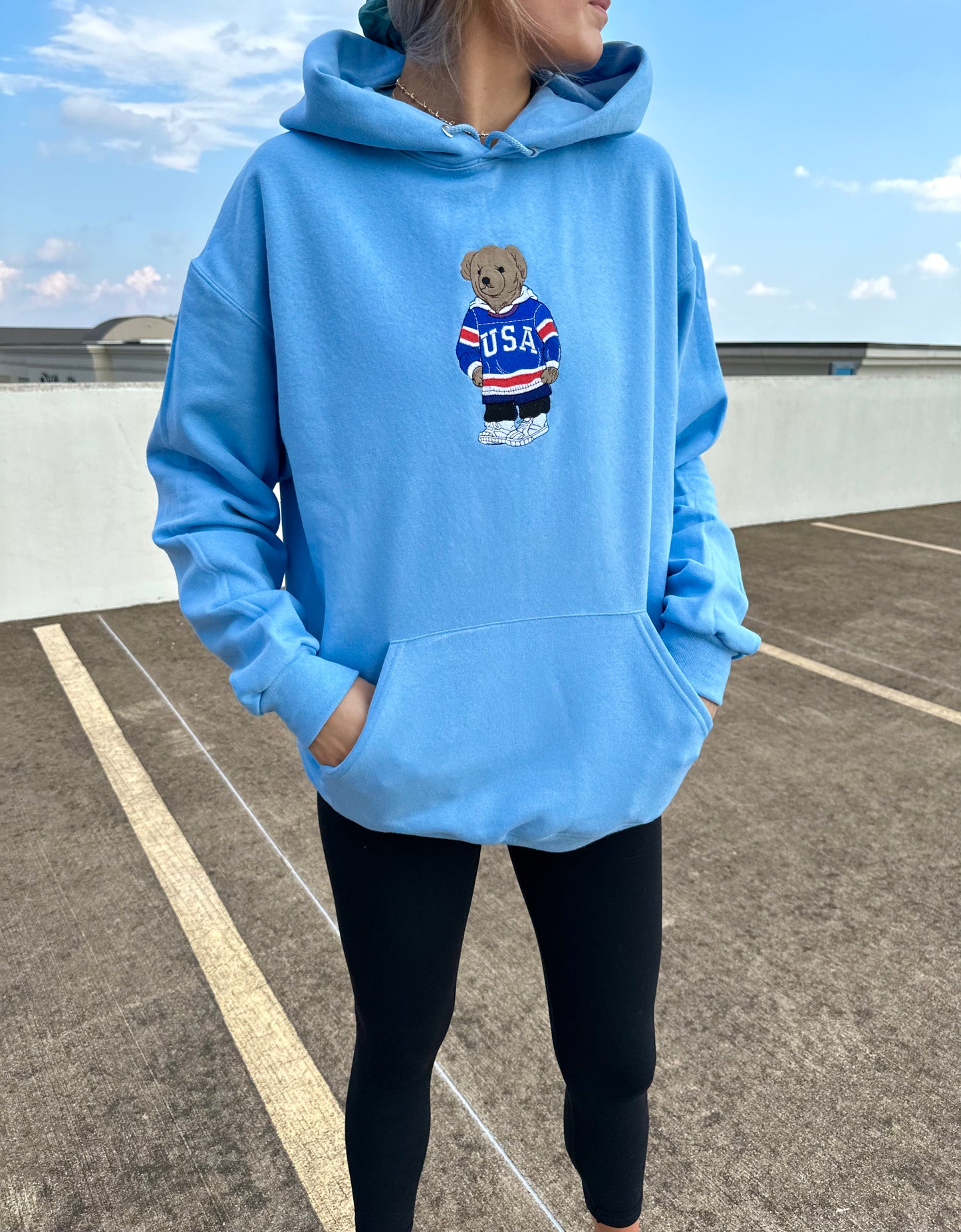 USA Bear Hoodie