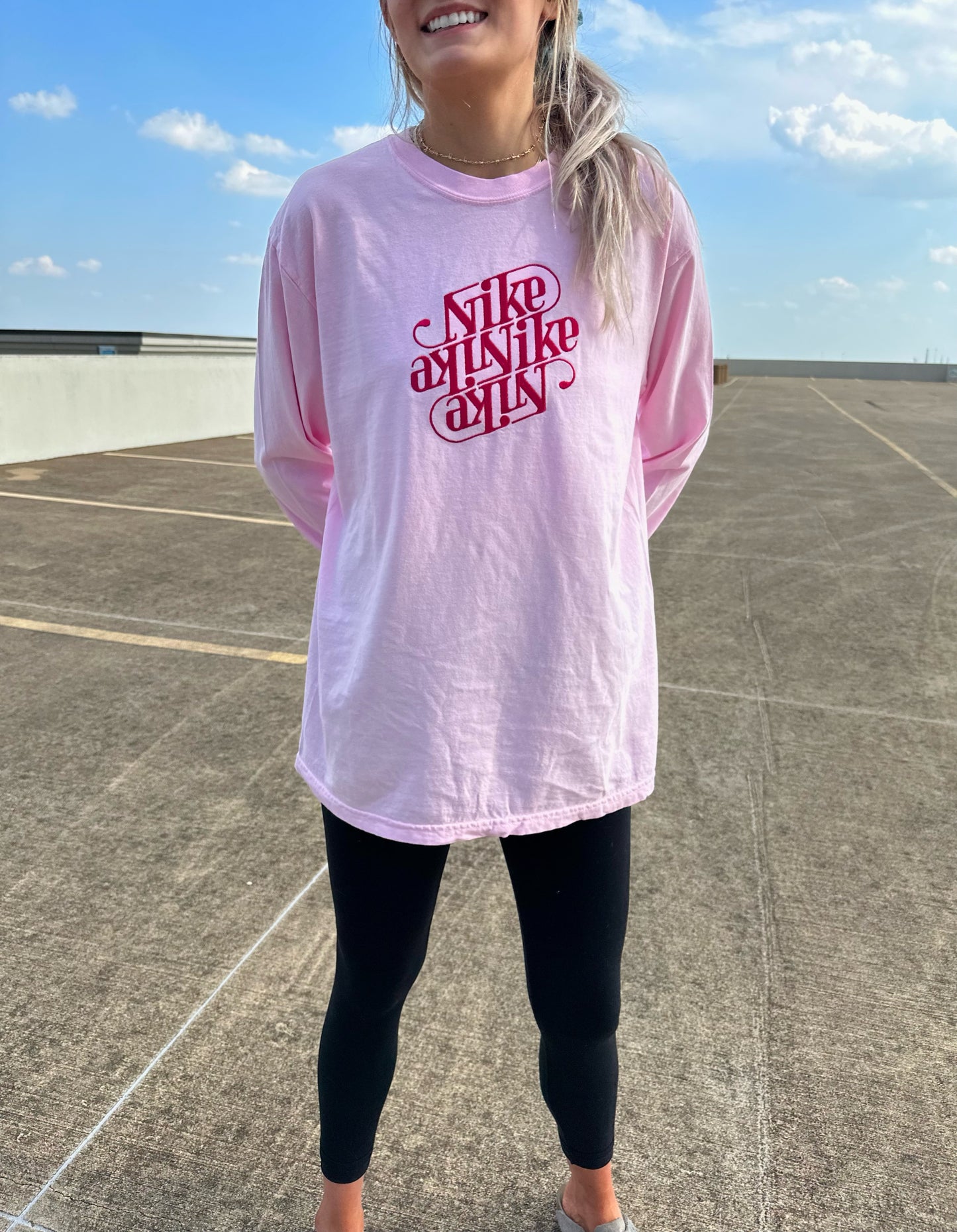 Cursive Swoosh Long Sleeve