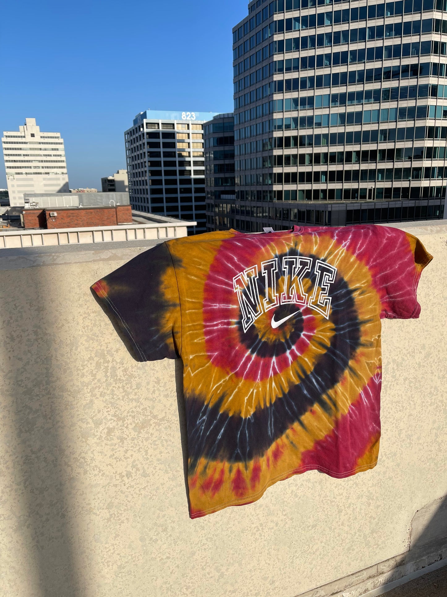 Tie Dye Funky Outline Tee